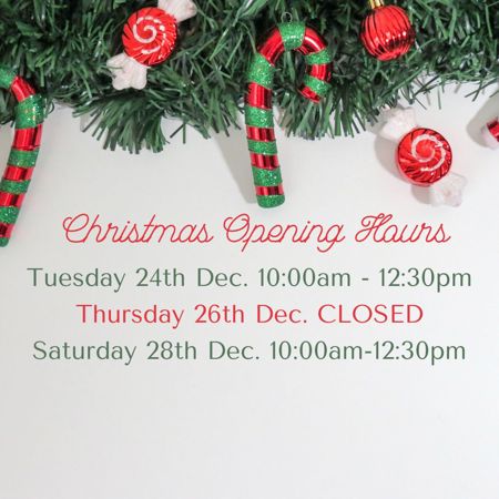 Christmas Opening Hours 2024