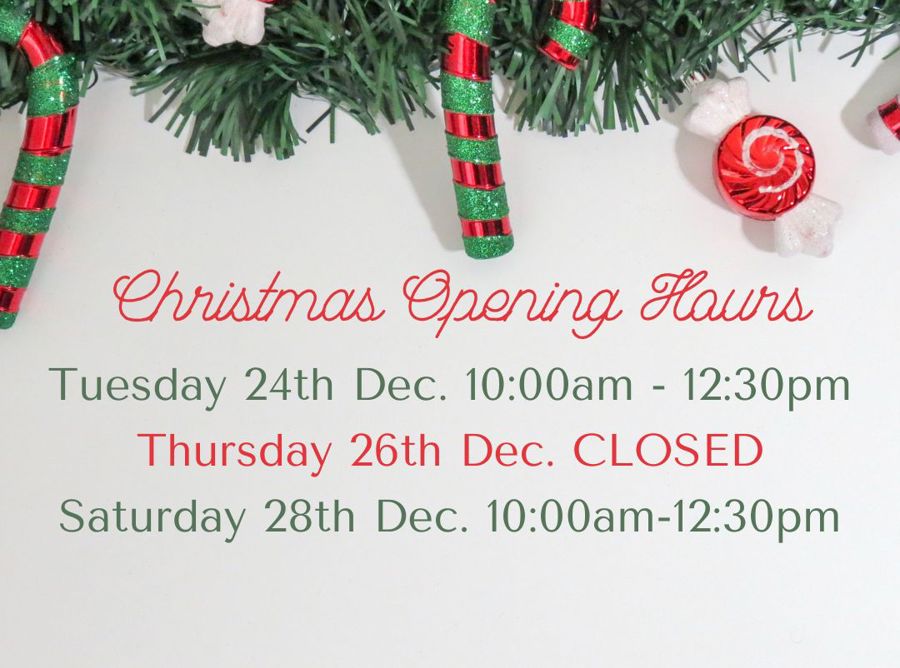 Christmas Opening Hours 2024